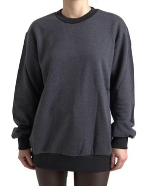 Dolce & Gabbana Oversized Knitwear Jumper Tsh8085 - Grey