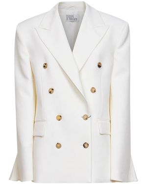 GIUSEPPE DI MORABITO Virgin Wool Double-Breasted Blazer - White