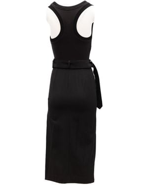 McQueen Acetate Dress - Black