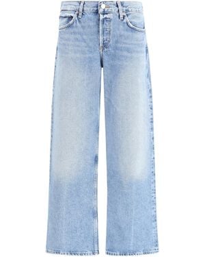 Agolde Straight Jeans Cotton - Blue