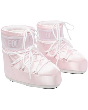 Moon Boot Fabric/Rubber Sole - Pink