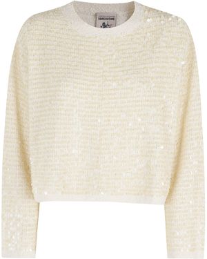 Semicouture Maglia Aroa Cotone - White