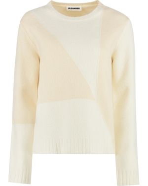 Jil Sander Crew-Neck Wool Sweater - Natural