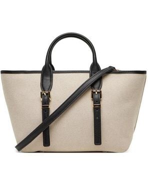 Michael Kors Sm Satchel Bag - Natural