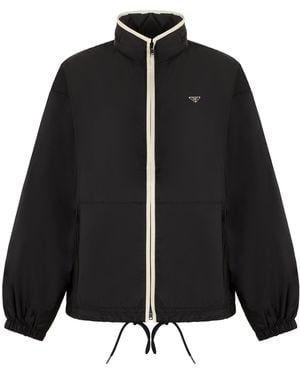 Prada Windbreaker Re-Nylon Polyamide Trench & Raincoats - Black