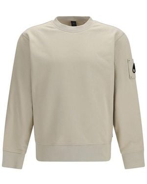 Moose Knuckles Beige Cotton Sweatshirt - Gray