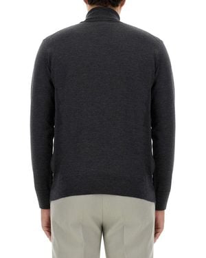 Etro Etro Embroidered Wool Turtleneck - Gray