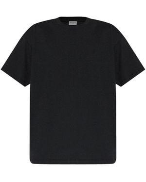 Saint Laurent Short-Sleeved Crewneck T-Shirt - Black