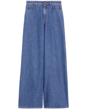 Max Mara Trousers Cotone - Blue