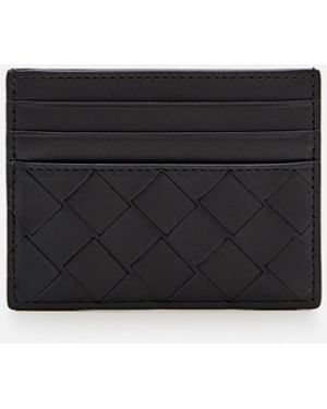Bottega Veneta Small Interlaced Card Holder - White