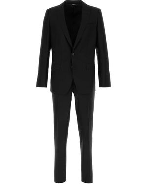Dolce & Gabbana Wool Blend Suit - Black