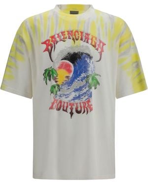 Balenciaga Extreme Tie Dye T-Shirt Cotton T-Shirts - White