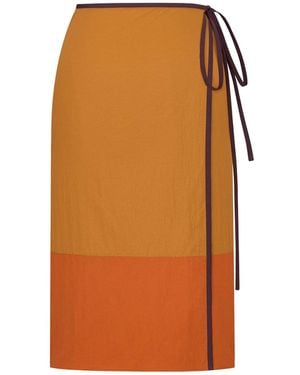 Saint Laurent Skirts Poliammide - Orange