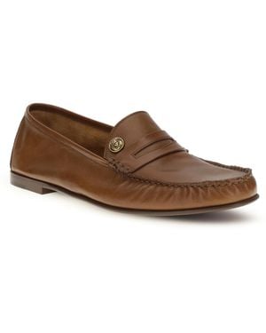 Versace Leather Loafers Calf - Brown