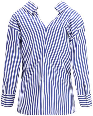 Givenchy Open Cotton Shirt - Blue