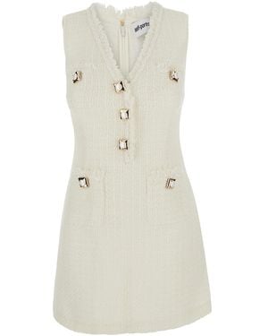 Self-Portrait Mini Dress - Natural