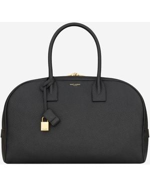 Saint Laurent Sac De Jour Bag Textured Leather Handbags - Black