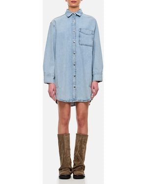 FRAME The Denim Shirt Dress - Blue