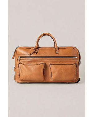Brunello Cucinelli Natural Leather Travel Bag - Brown