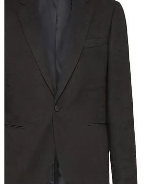 Ferragamo 2 Buttons Jacket Clothing - Black