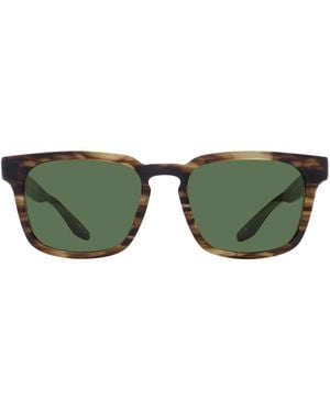 Barton Perreira Bp40008I Hamilton Mco-Vgn Matte Cognac Acetate Occhiali Da Sole - Green