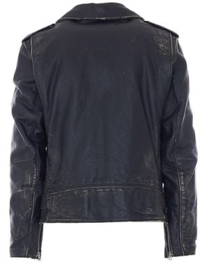 Schott Nyc Jackets Cowhide Leather - Blue