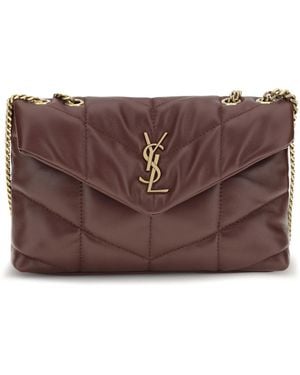 Saint Laurent Puffer Toy Shoulder Bag - Purple