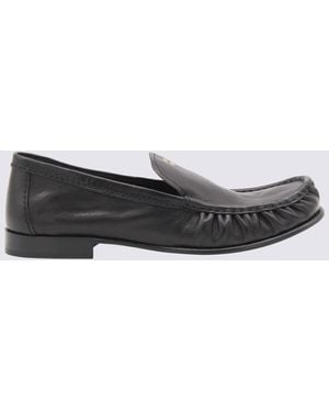 Miu Miu Leather Loafers - Black