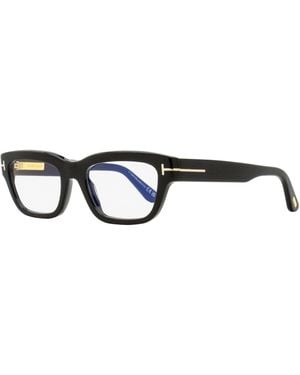 Tom Ford Block Rectangular Eyeglasses Tf6045-B 001 52Mm Ft6045 Plastic (Acetate) - Black