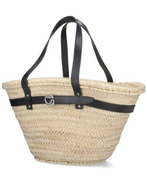 トートバッグ COPERNI Palm medium raffia shopping bag Coperni Palm Medium Raffia Shopping Bag in Natural | Lyst