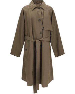 Calvin Klein Zeland Trench Cotton Coats - Natural