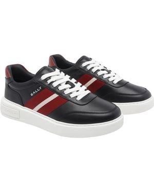 Bally Sneakers Calf Leather/Rubber Sole - Blue