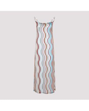 Missoni Viscose Long Beach Dress - White