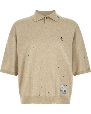 Maison Mihara Yasuhiro Cotton Polo Shirt - Natural