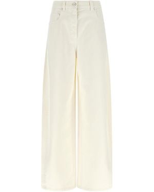Brunello Cucinelli Cotton Relaxed Fit Jeans Clothing - White