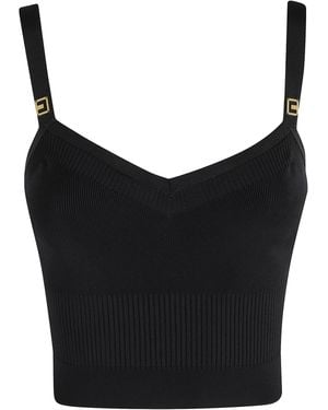 Elisabetta Franchi Top Tricot - Black