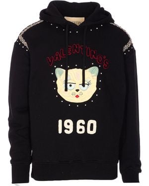 パーカー・フーディ VALENTINO Valentino Garavani hoodie VG patch Valentino Garavani Hoodie Vg Patch in Black for Men | Lyst