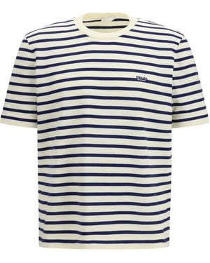Prada Short-Sleeve Cotton Sweater - Multicolor