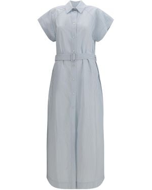 Jacob Cohen Long Poplin Chemisier Dress - Gray