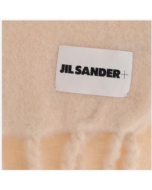Jil Sander Brushed Mohair Blend Scarf - Natural