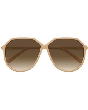 Ottica Lucciola Vg0026S Linea V Logo Bio-Inettato Sunglasses - Brown