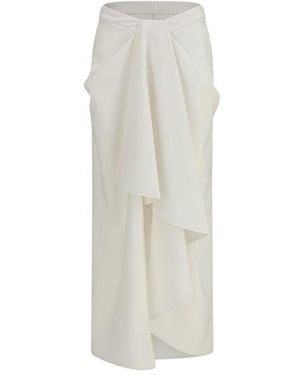 Givenchy Wool Oves Aries Long Skirt - White
