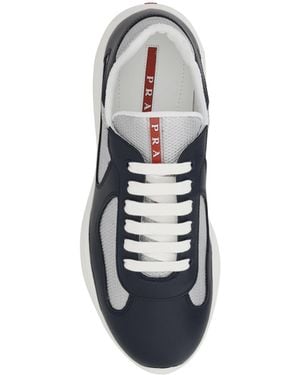 Prada Trainers Americas Baltic- Lace-Up Shoes - White