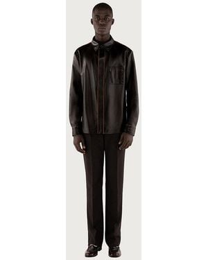 Ferragamo Leather-Jacket Clothing - Black