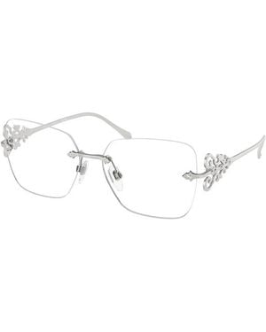 Ralph Lauren Eyeglasses Butterfly Rimless, Semi Bright Frame And Clear Demo Lenses Lens Rl51309316 Sunglasses - Metallic
