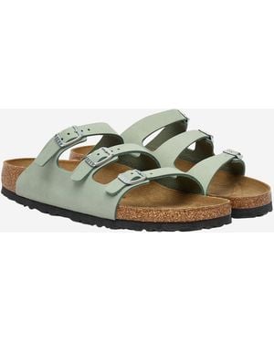 Birkenstock Florida Fresh Sandals Pelle Slippers - Green