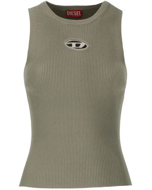 DIESEL Top With Logo - Green