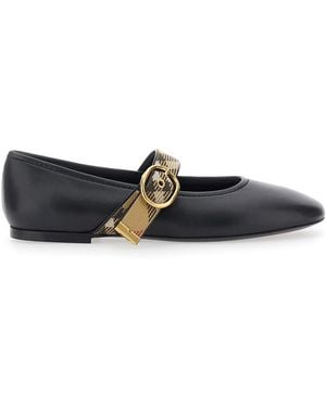 Burberry Ballet Shoes Robin Leather Lamb Ballerina - White
