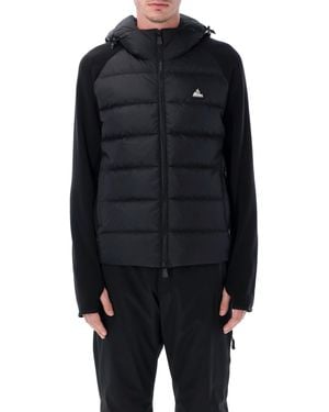 Moncler Hybrid Hooded Down Jacket - Blue