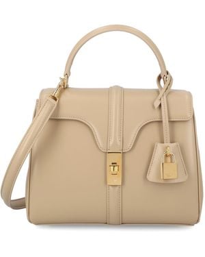 Celine Small 16 Foldover Top Tote Bag - Natural